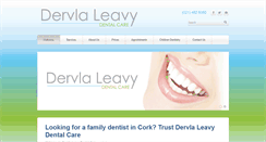 Desktop Screenshot of dervlaleavydentalcare.com
